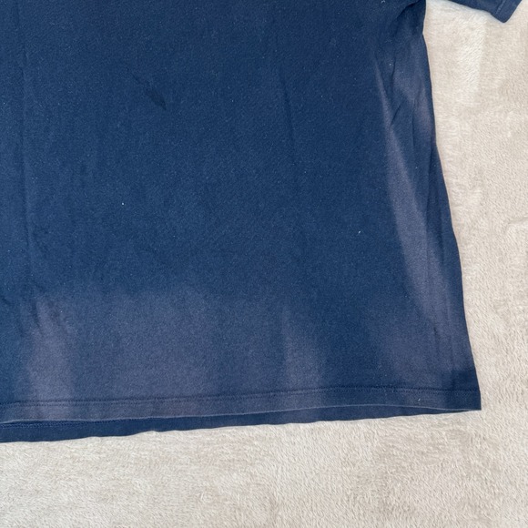 Vintage Tommy Hilfiger Shirt Mens XL Navy Blue Preowned Faded Cotton Graphic Tee - Picture 3 of 8